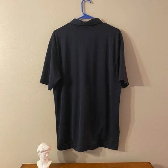Cutter & Buck, Men's M, CB Drytec, Dark navy blue polo, 100% Polyester - Picture 4 of 4